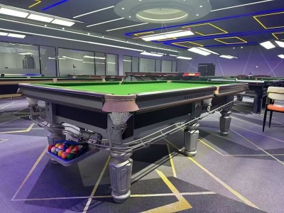 福建台球厅中式黑8台球桌供应批发图1