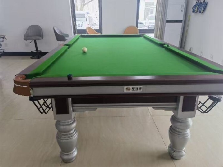 台球桌稳定性_星牌台球桌牛脊皮皮口_星牌台球桌纯铜材质
